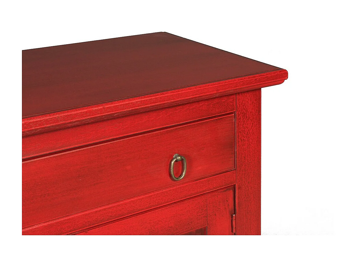 Armoire à Usages Multiples Canton, Rouge, 100x37x84 cm, EPIKASA