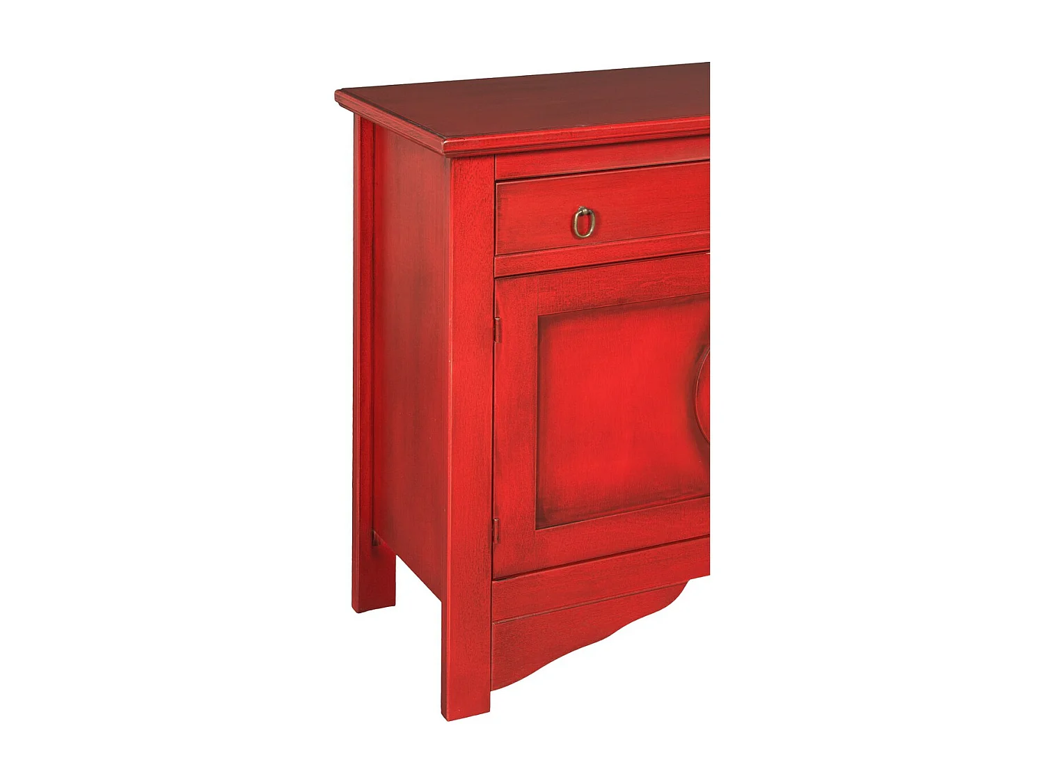 Armoire à Usages Multiples Canton, Rouge, 100x37x84 cm, EPIKASA
