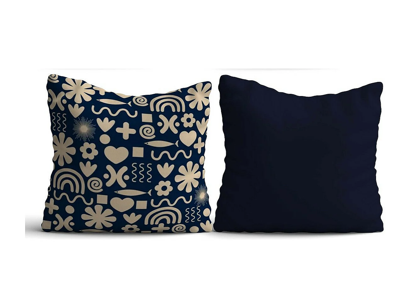 Zestaw 2 Dekoracyjnych Poszewek na Poduszki Samsun, Wielokolorowy, 50x50x2,5 cm, EPIKASA