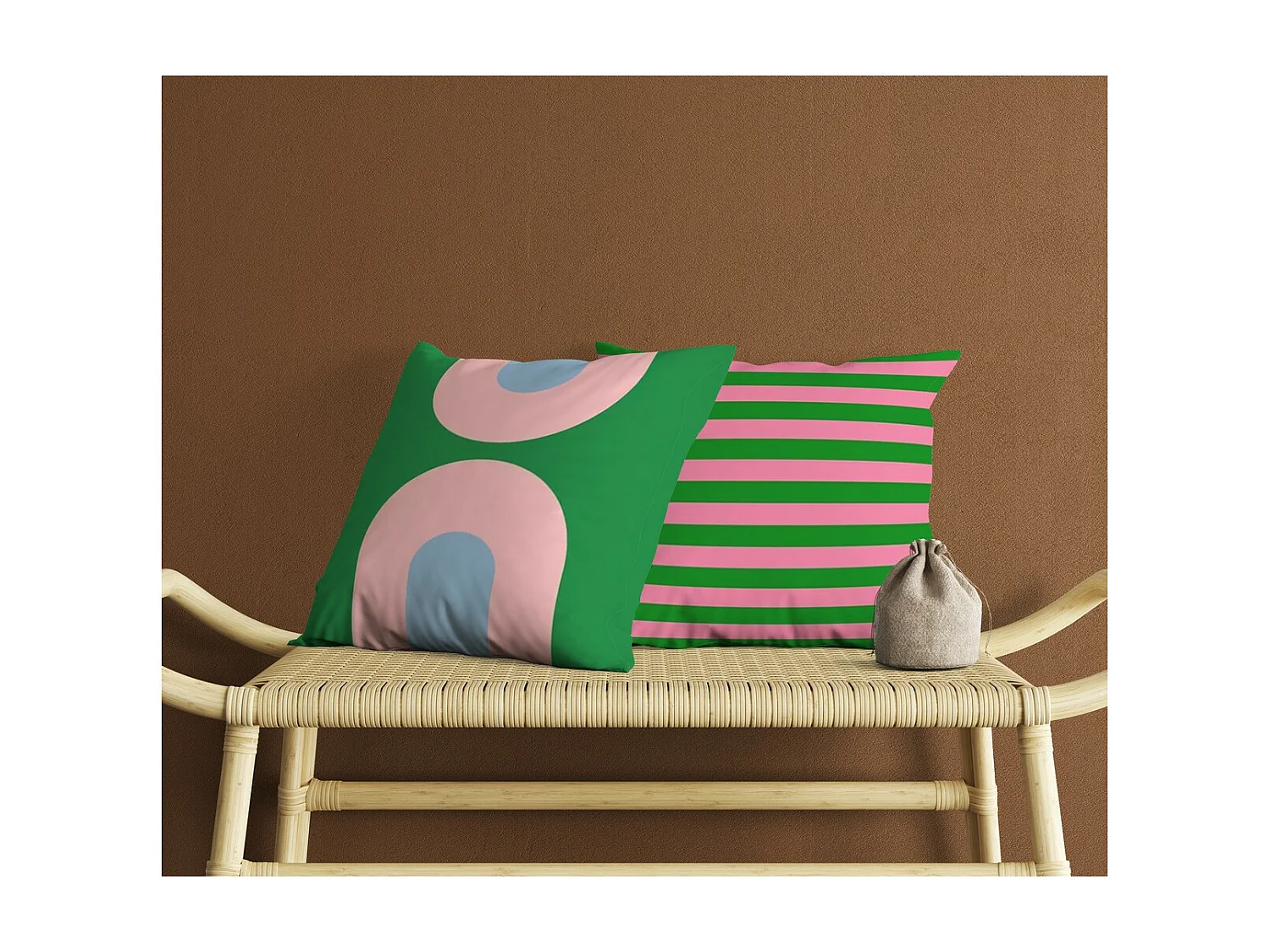 Zestaw 2 Dekoracyjnych Poszewek na Poduszki Konya, Wielokolorowy, 50x50x2,5 cm, EPIKASA