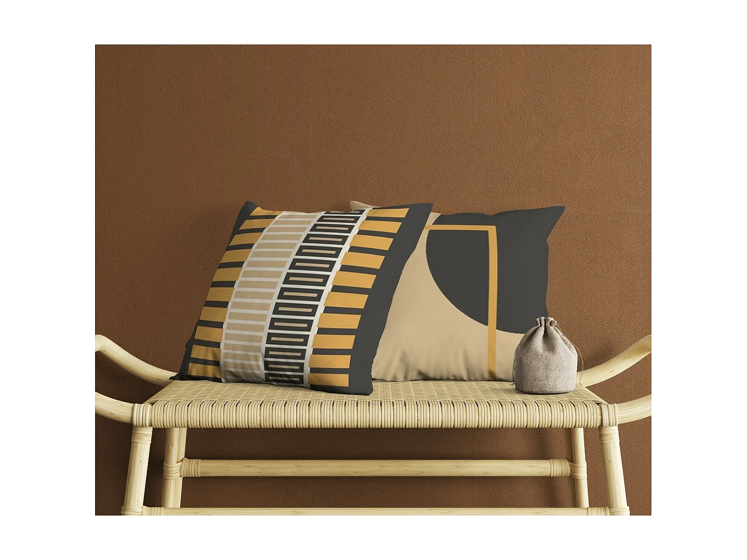 Zestaw 2 Dekoracyjnych Poszewek na Poduszki Osmaniye, Wielokolorowy, 50x50x2,5 cm, EPIKASA