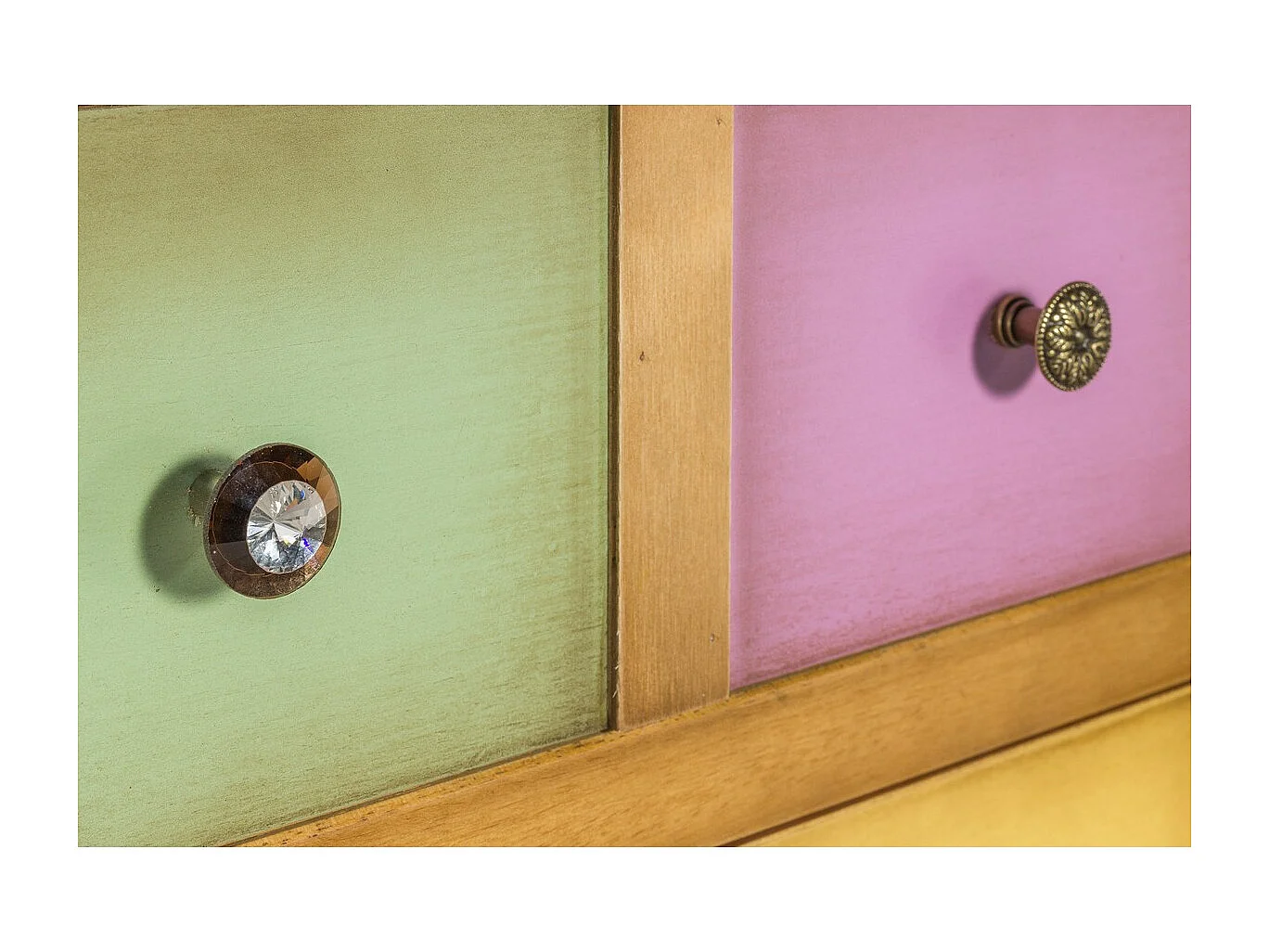 Commode à Tiroirs Arlequin, Multicouleur, 53x31x126 cm, EPIKASA