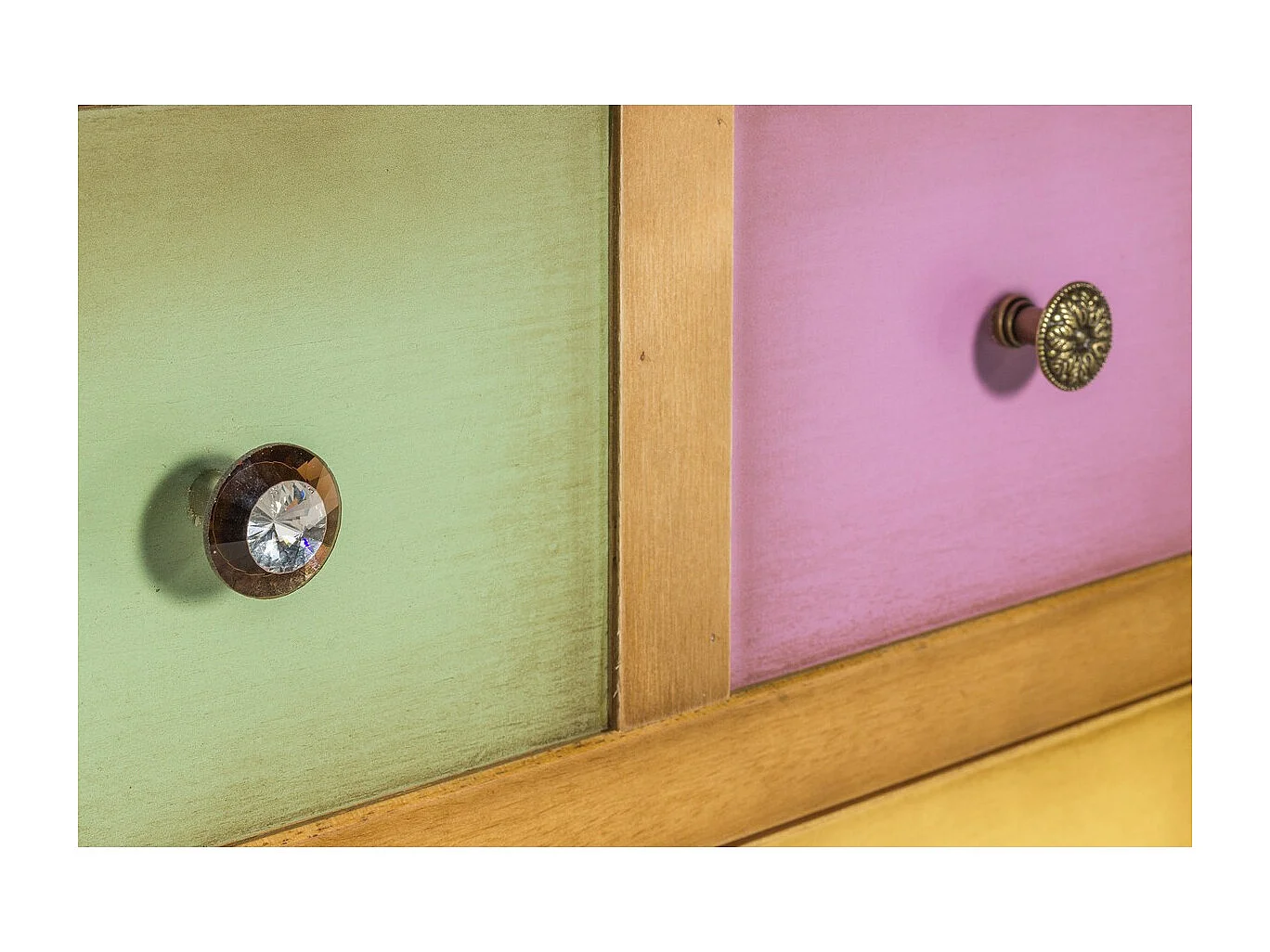 Commode à Tiroirs Arlequin, Multicouleur, 53x31x126 cm, EPIKASA