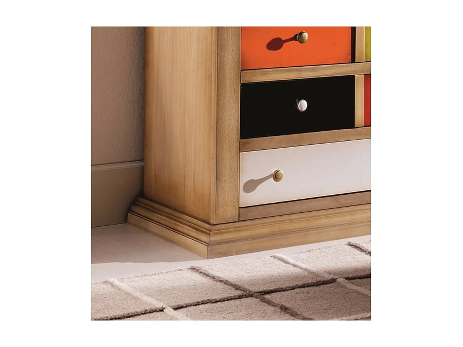 Cómoda Arlequim, Multicolorido, 86x40x94 cm, EPIKASA