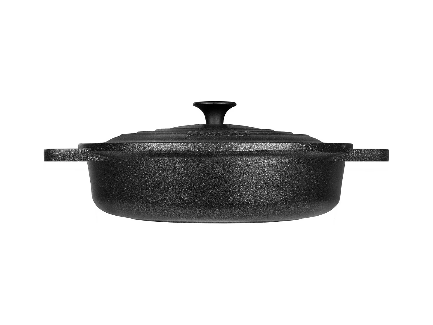 Steelpan Le Pignatte, Zwart, 28x28x8,5 cm, Risolì