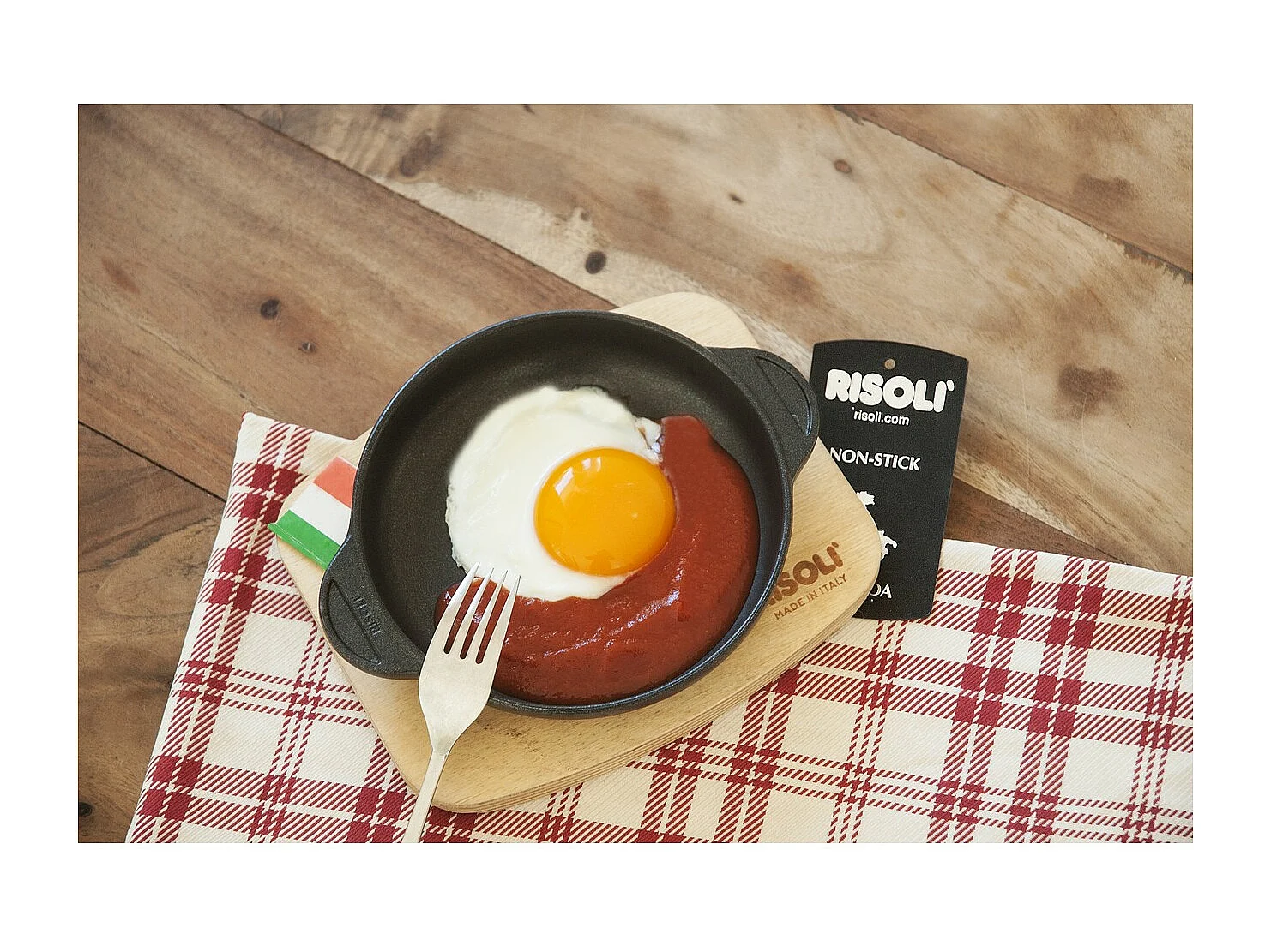 Niski Rondel Mini Porcje, Czarny, 14x14x3 cm, Risolì