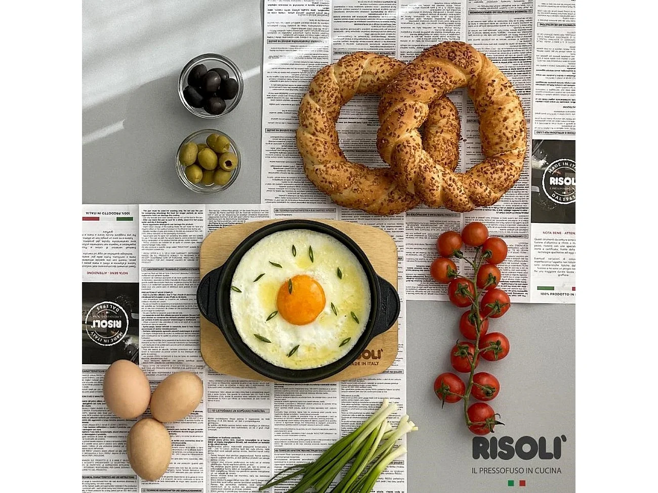 Niski Rondel Mini Porcje, Czarny, 14x14x3 cm, Risolì