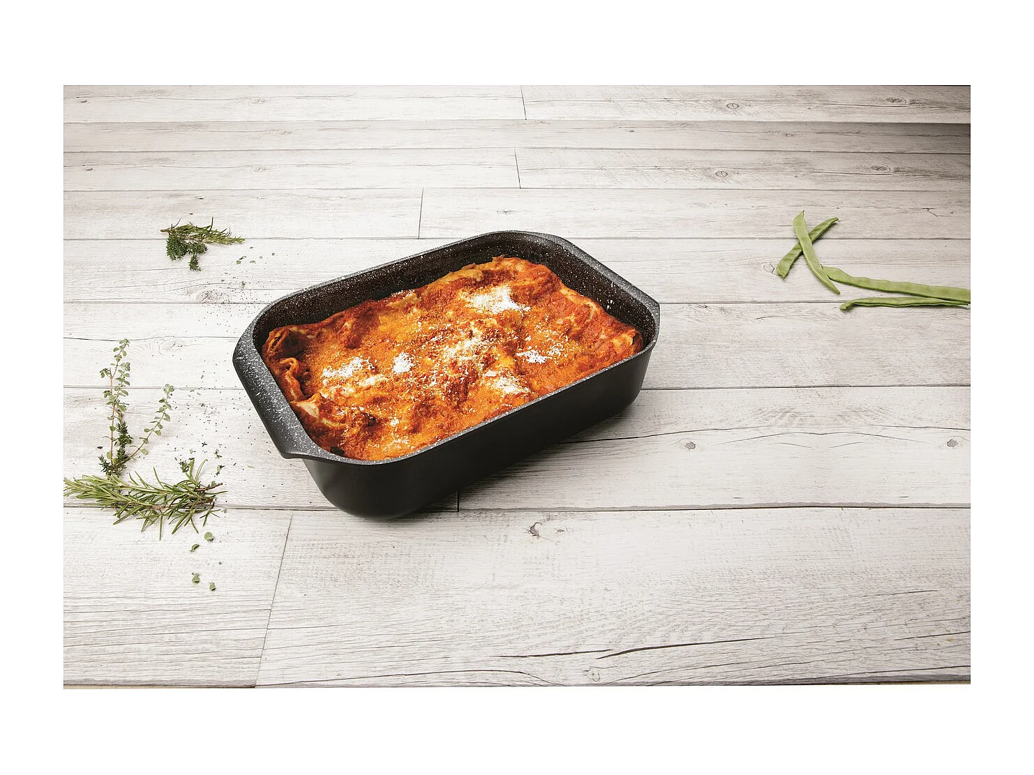 Blacha do Pieczenia Wyjmowany Piekarnik, Czarny, 40x25x8,5 cm, Risolì