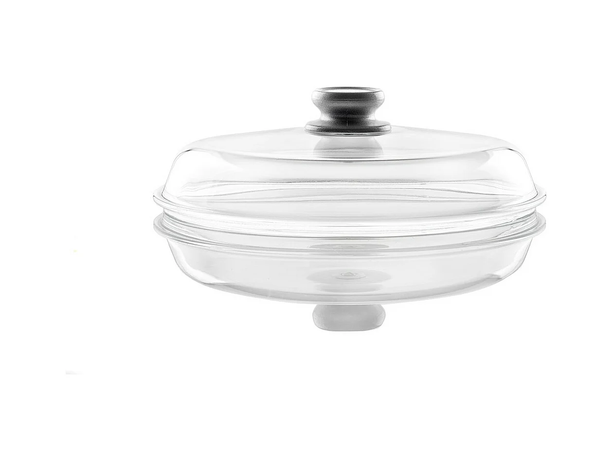 Couvercle Les Accessoires, Argent, 24x24x3 cm, Risolì