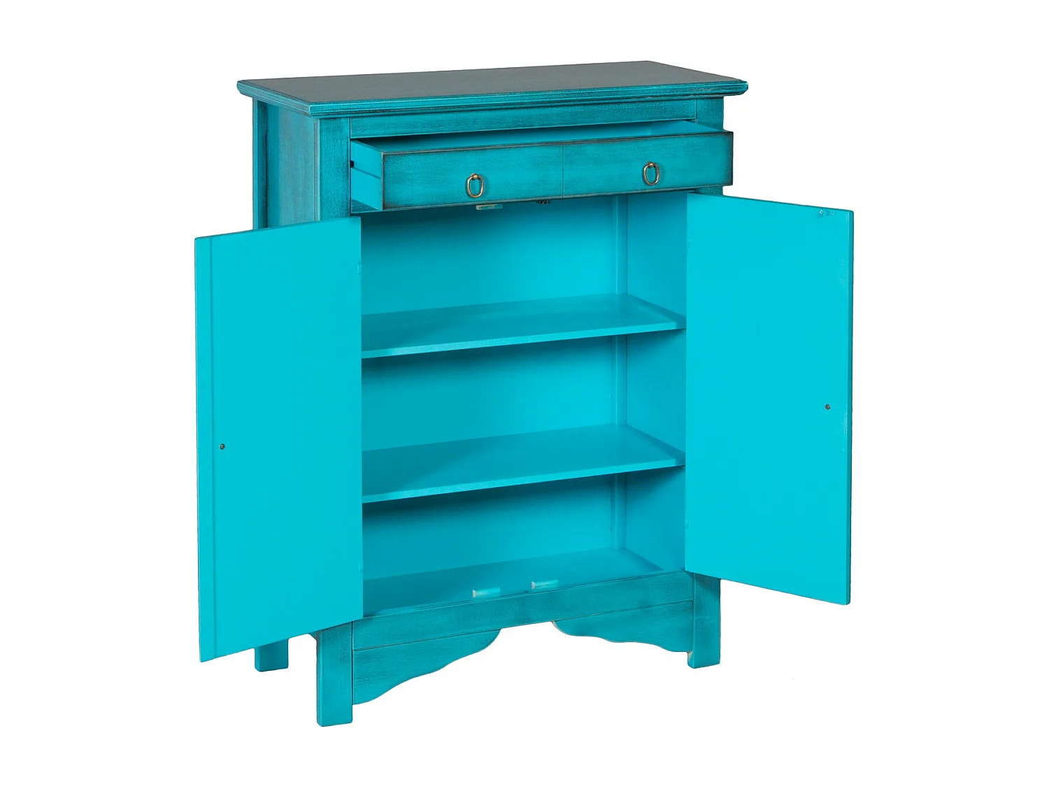 Kledingkast Canton, Blauw, 85x37x115 cm, EPIKASA