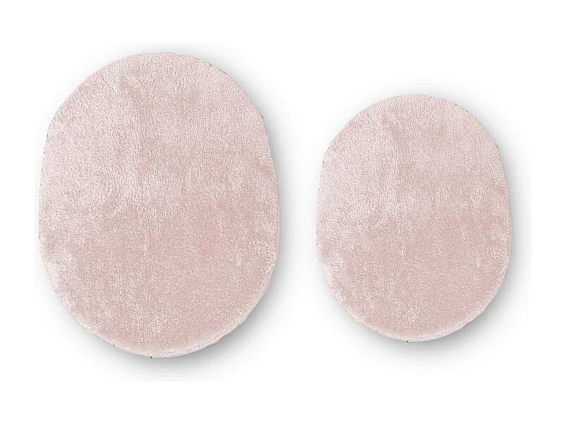 Lot de 2 Tapis de Salle de Bain Plush, Rose, 50x70x2 cm, EPIKASA