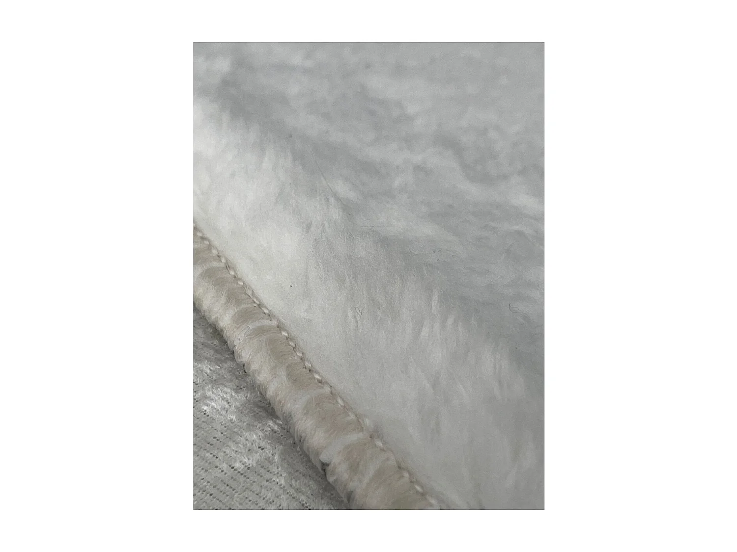 Lot de 2 Tapis de Salle de Bain Plush, Blanc, 50x70x2 cm, EPIKASA