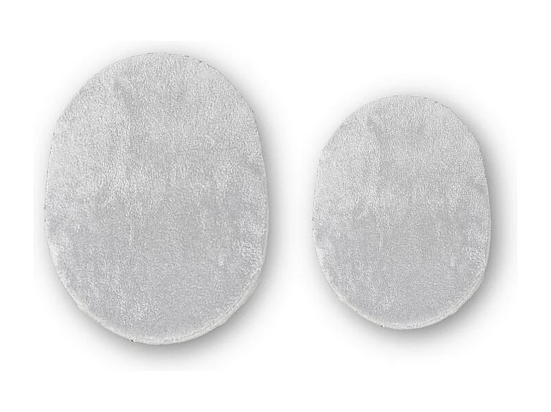 Lot de 2 Tapis de Salle de Bain Plush, Gris, 50x70x2 cm, EPIKASA