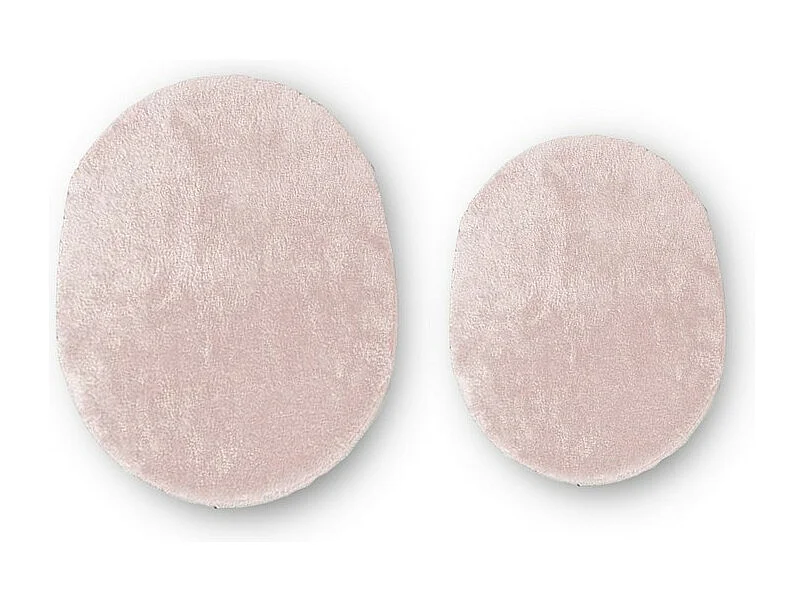 Set di 2 Tappeti Bagno Plush, Rosa, 60x40x2 cm, EPIKASA