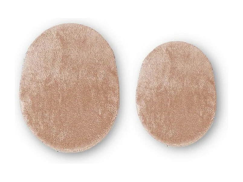 Juego de 2 Alfombras de Baño Plush, Rosa, 50x70x2 cm, EPIKASA