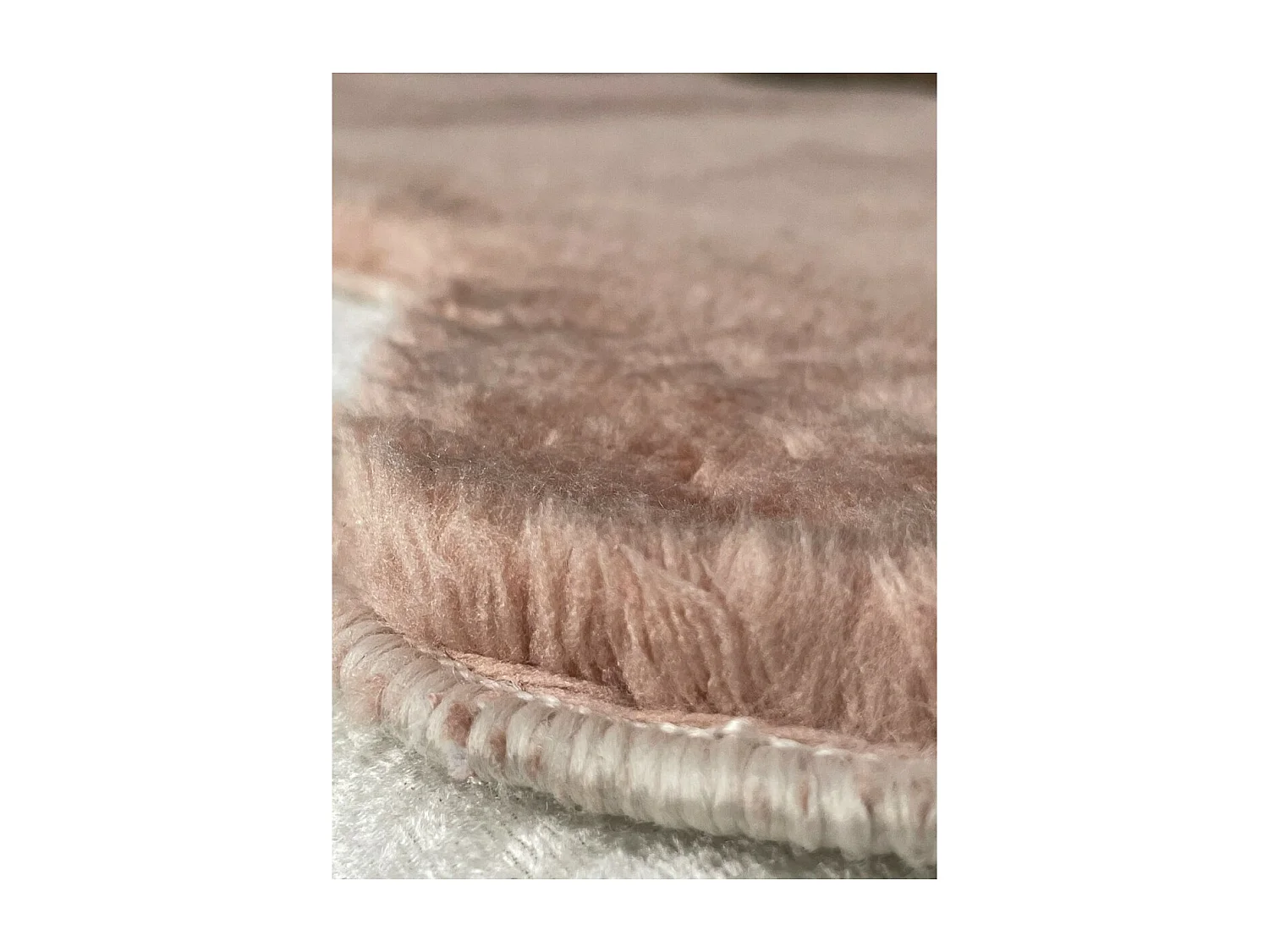 Lot de 2 Tapis de Salle de Bain Plush, Rose, 50x70x2 cm, EPIKASA