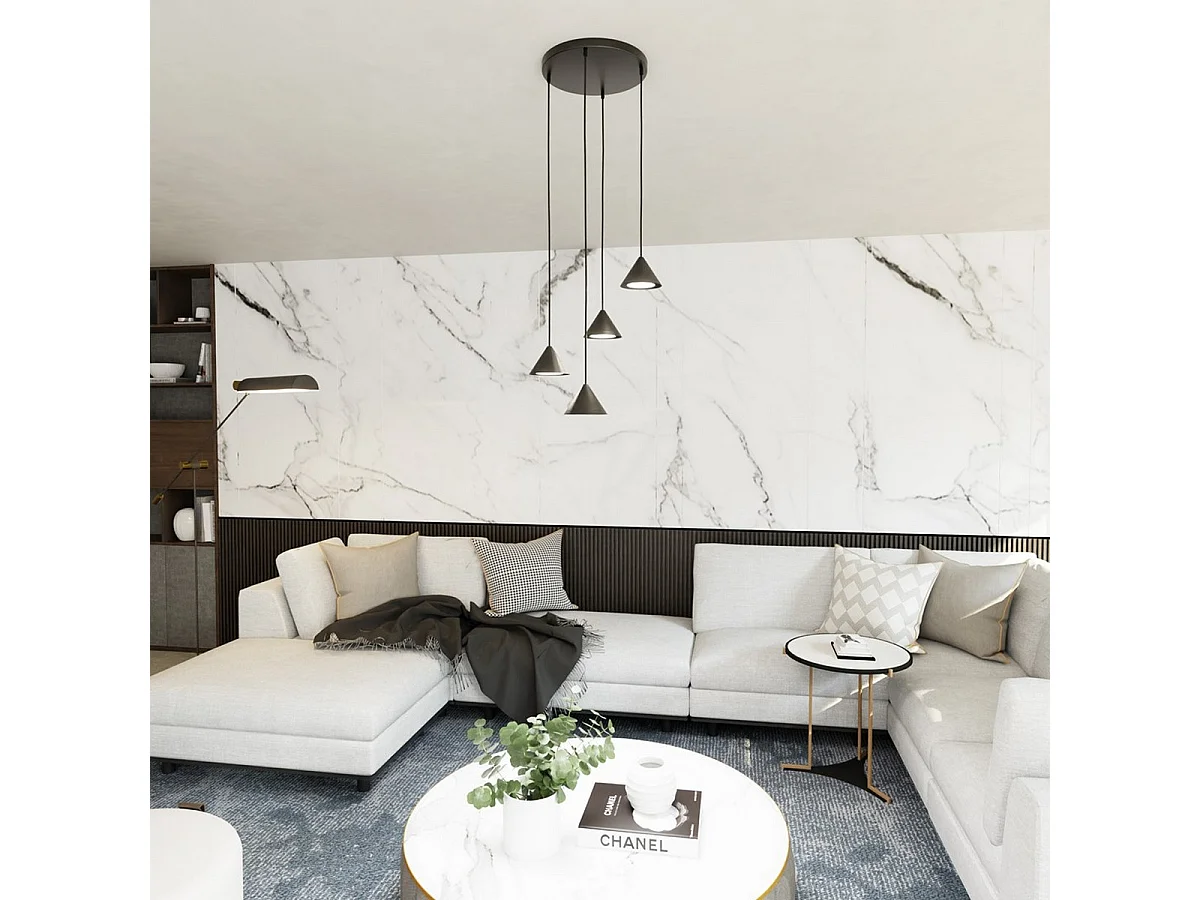 Suspension Elit, Noir, 30x100x30 cm, Seven Design