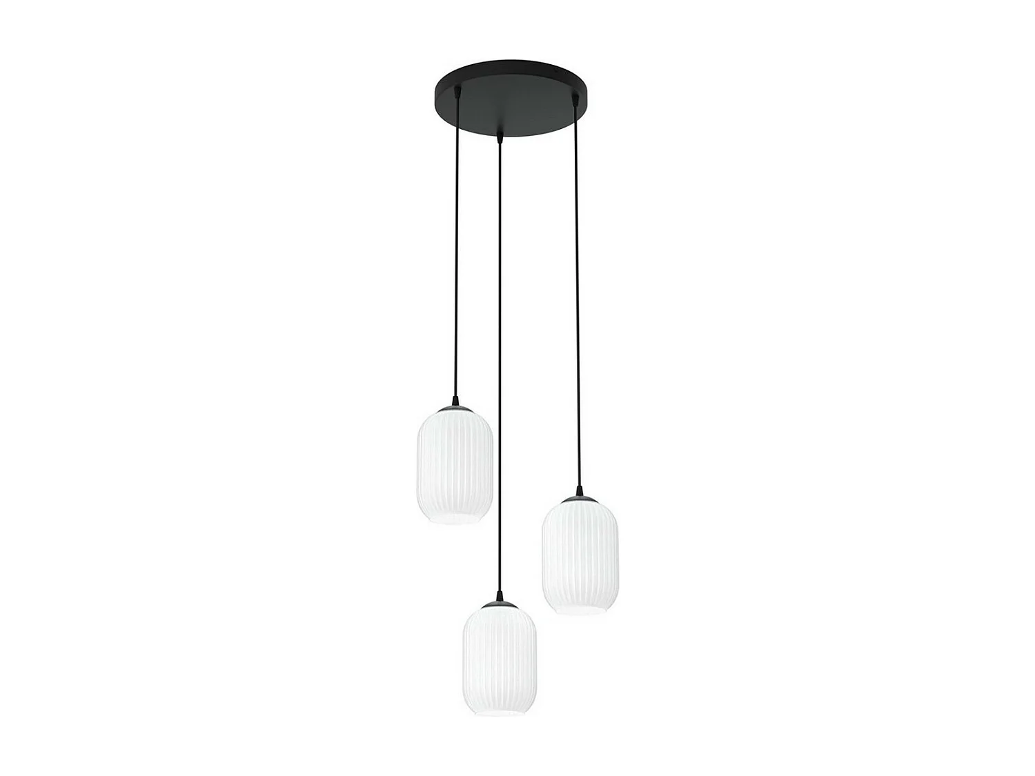 Hanglamp Verdi 8, Zwart, 30x30x140 cm, Seven Design