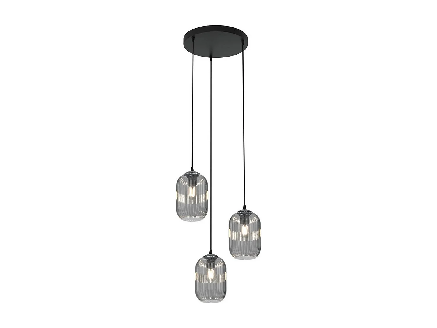 Candeeiro Suspenso Verdi 2, Preto, 30x30x140 cm, Seven Design