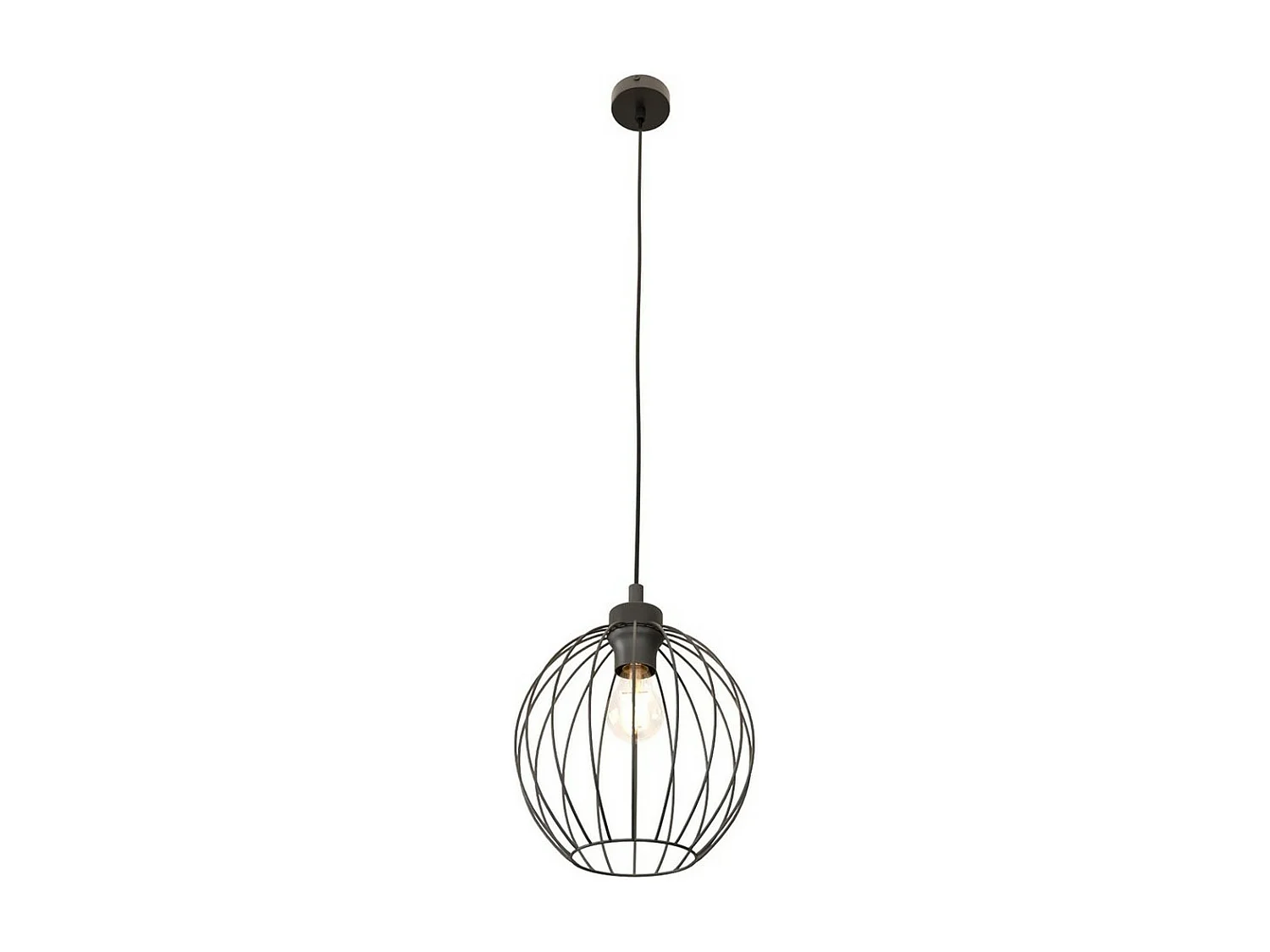 Suspension Nando, Noir, 24x24x140 cm, Seven Design