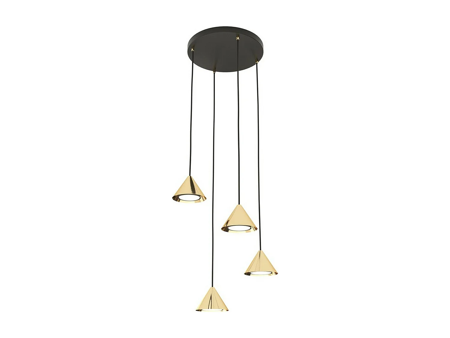 Hanglamp Elit, Goud, 30x100x30 cm, Seven Design