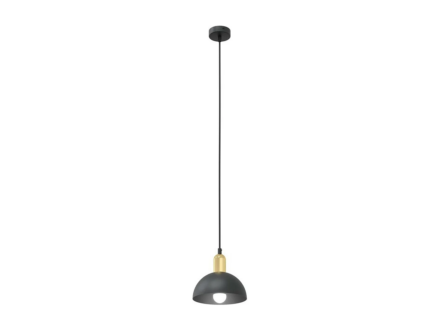 Candeeiro Suspenso Moto, Preto, 18x18x140 cm, Seven Design