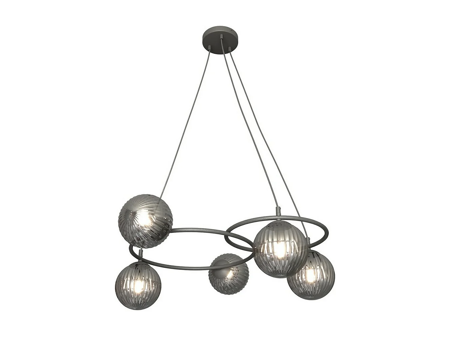 Lampa Wisząca Libra 2, Czarny, 70x70x140 cm, Seven Design