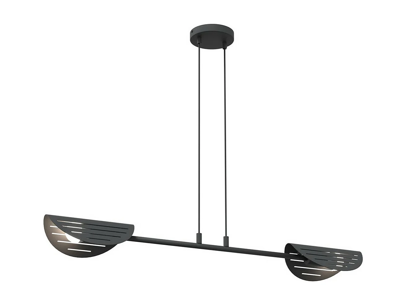 Candeeiro Suspenso Saber, Preto, 104x9x120 cm, Seven Design