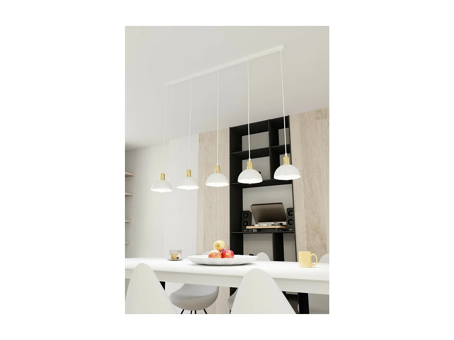 Suspension Moto, Blanc, 116x18x140 cm, Seven Design