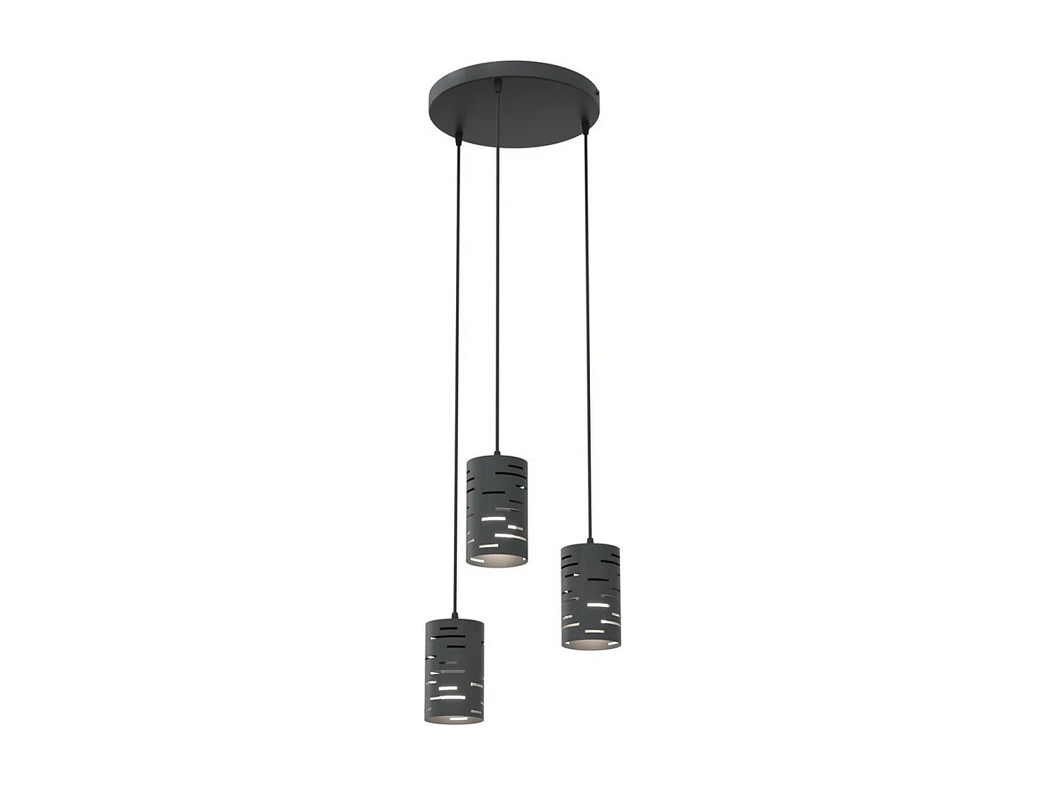 Hanglamp Tank, Zwart, 33x33x140 cm, Seven Design