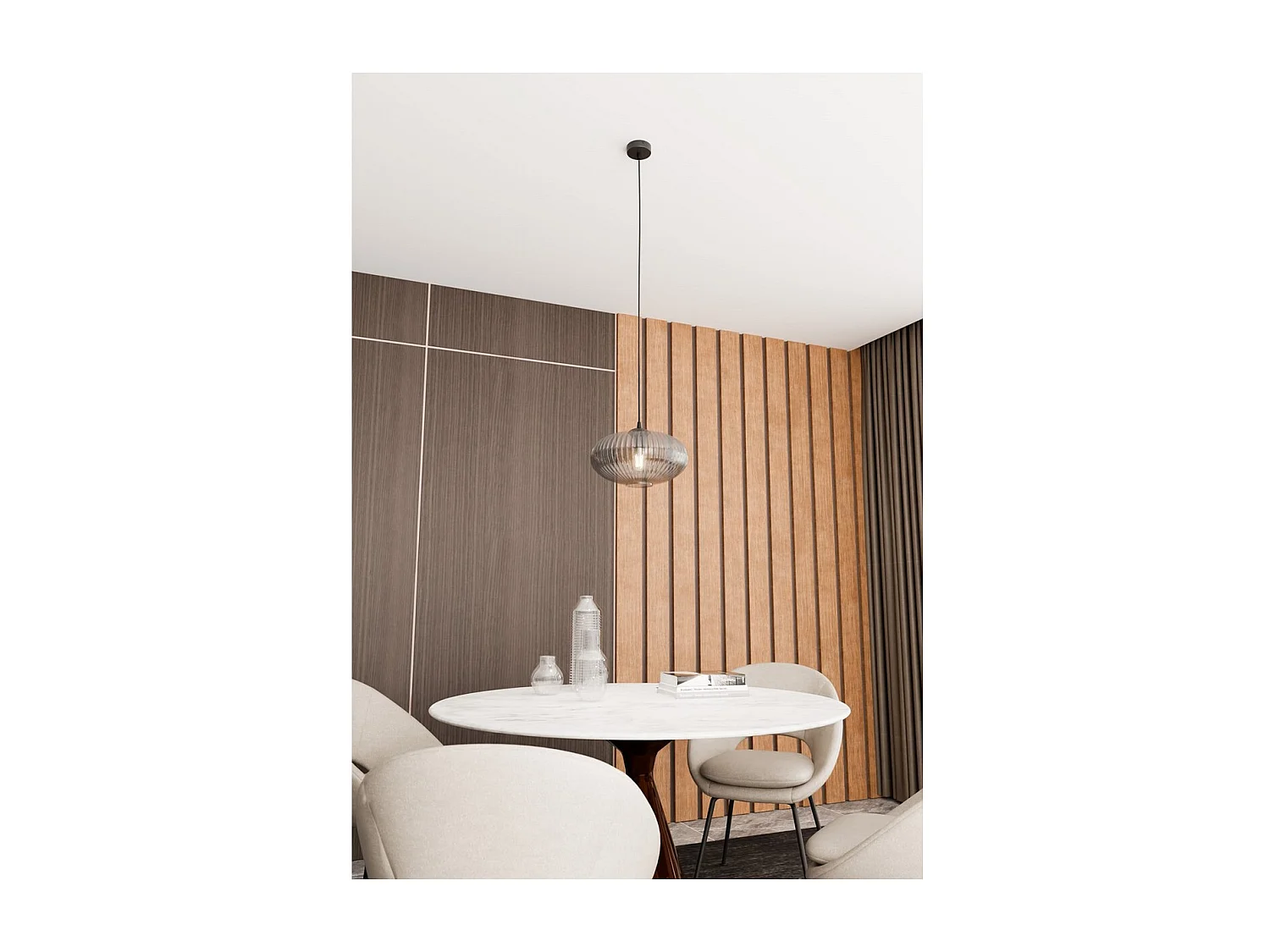 Suspension Coco 5, Noir, 200x200x200 cm, Seven Design