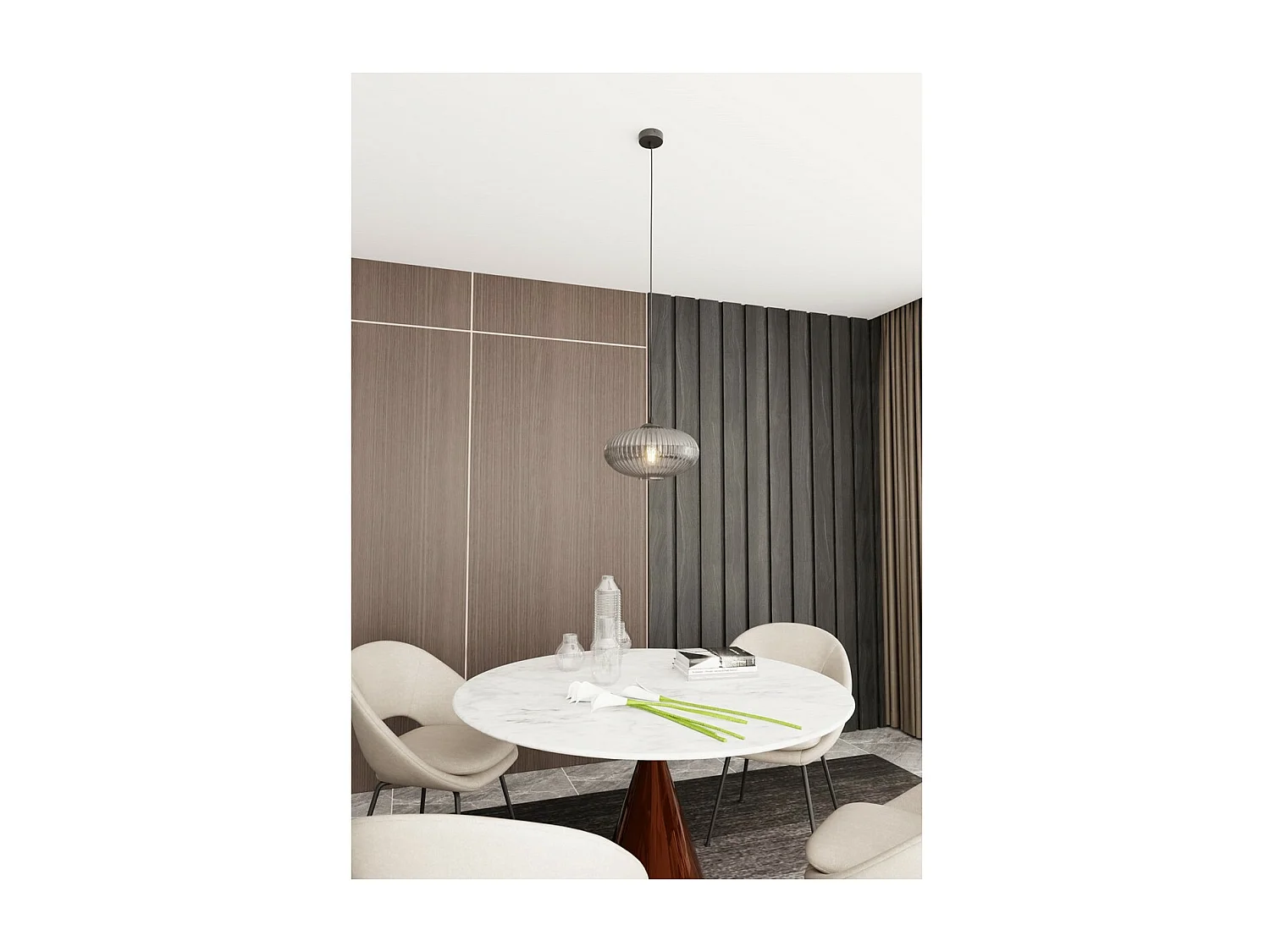 Suspension Coco 5, Noir, 200x200x200 cm, Seven Design