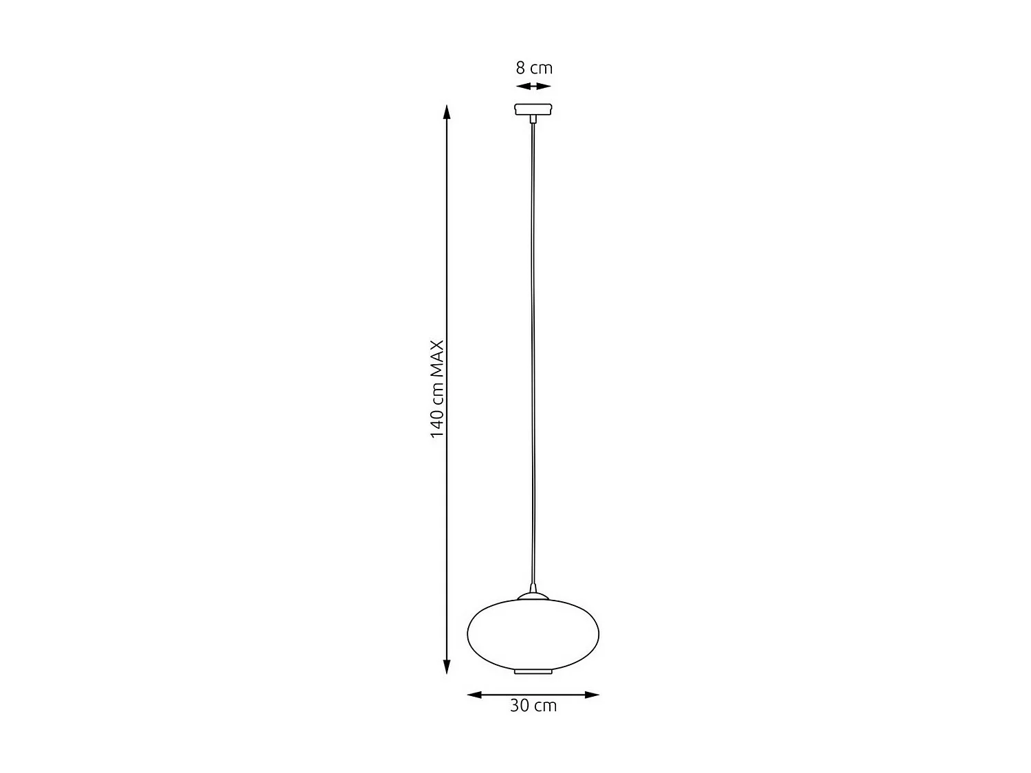 Suspension Coco 5, Noir, 200x200x200 cm, Seven Design