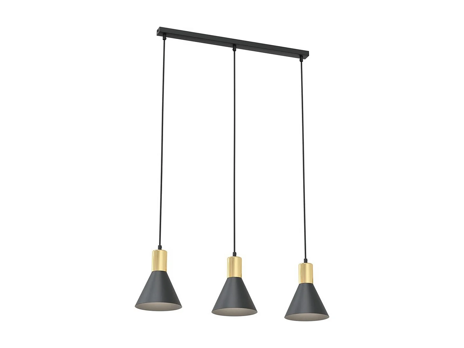 Suspension Rose, Noir, 60x16x140 cm, Seven Design
