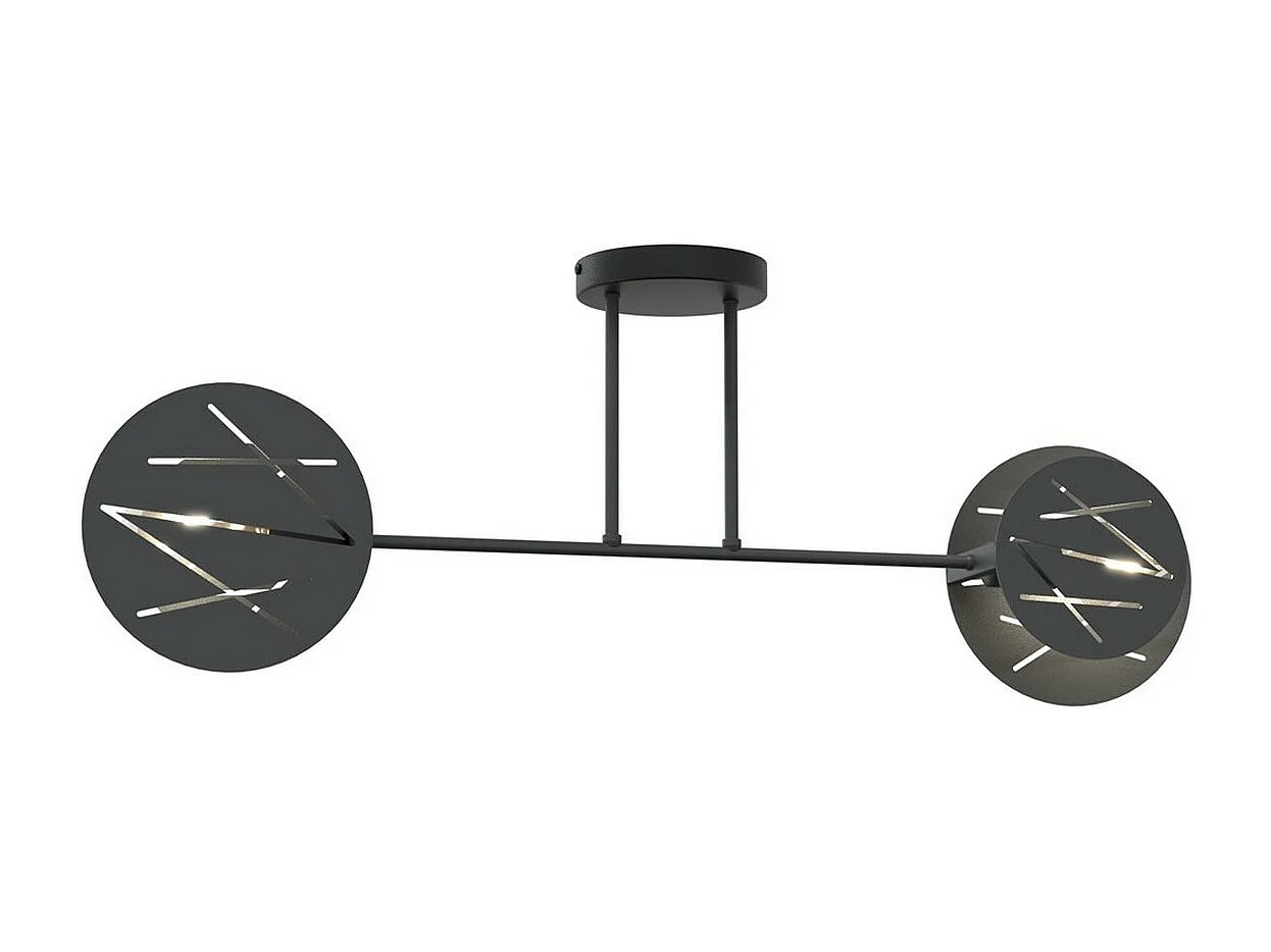 Suspension Frick, Noir, 89x14x120 cm, Seven Design