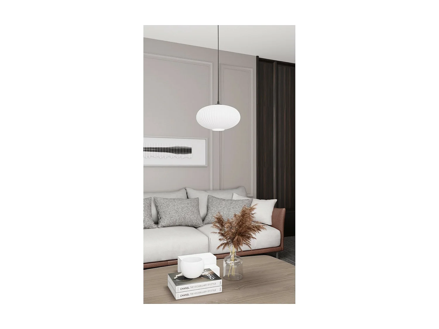 Hanglamp Coco, Zwart, 200x200x200 cm, Seven Design