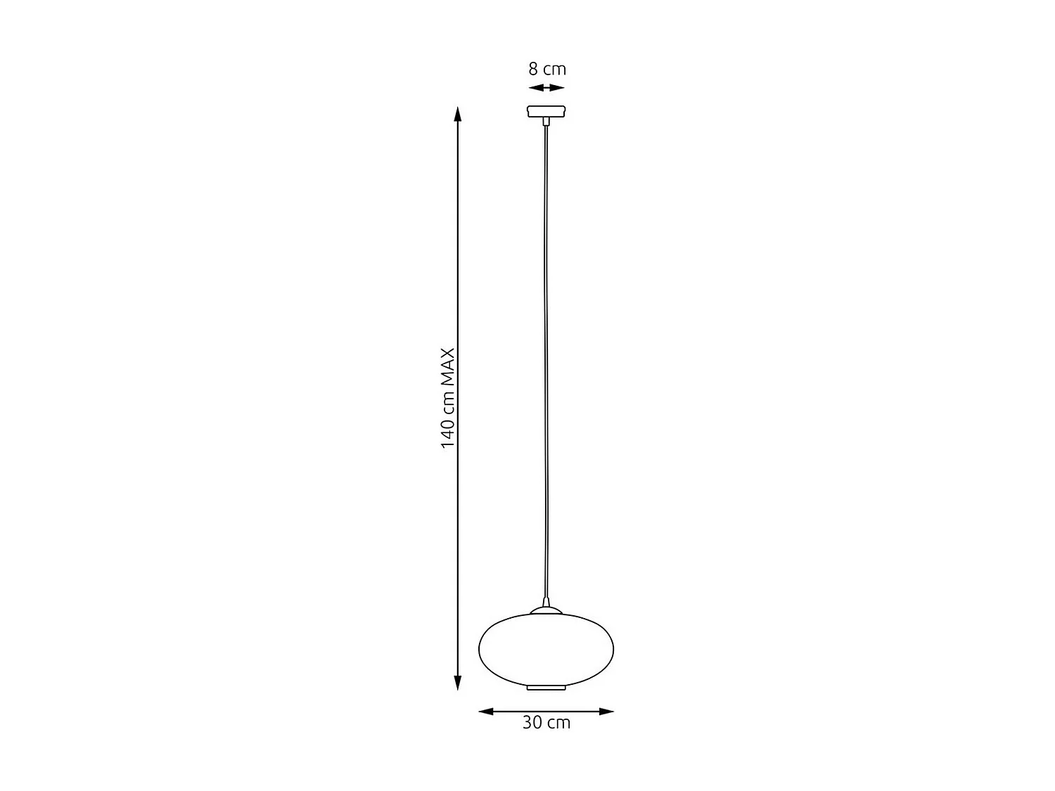Hanglamp Coco, Zwart, 200x200x200 cm, Seven Design