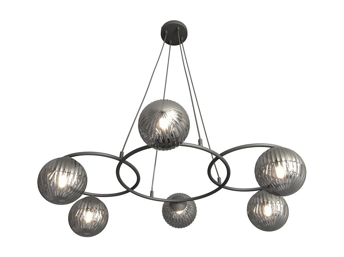 Suspension Libra 3, Noir, 88x88x140 cm, Seven Design