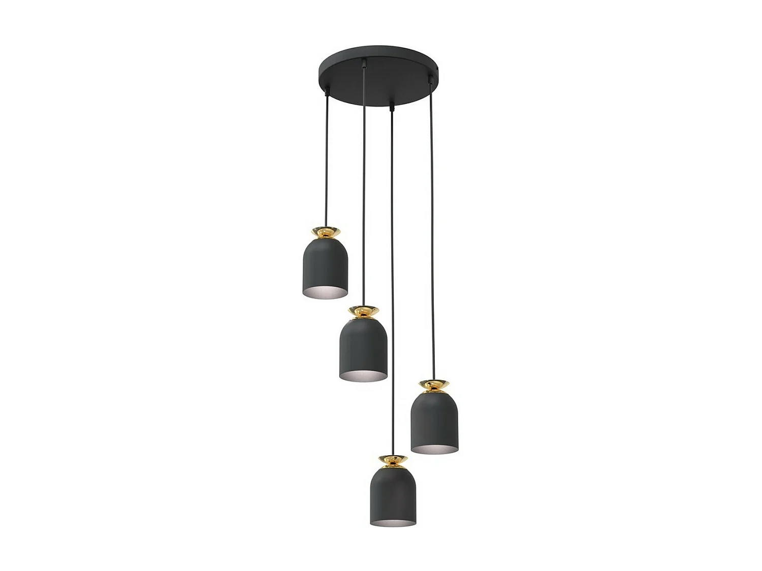 Candeeiro Suspenso Target 1, Preto, 30x30x140 cm, Seven Design
