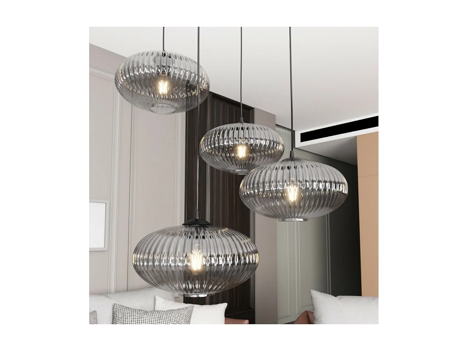 Suspension Coco, Noir, 70x70x140 cm, Seven Design