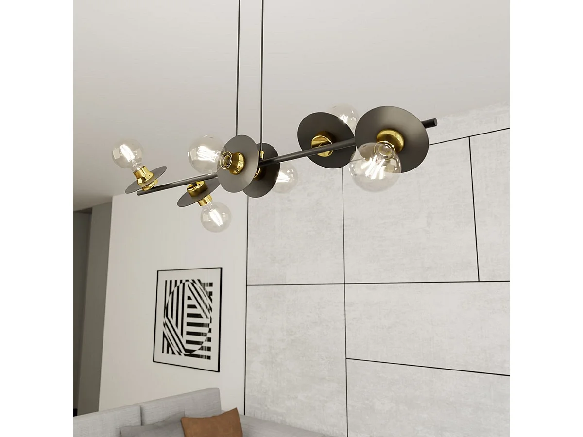 Suspension Token 2, Noir, 100x14x120 cm, Seven Design