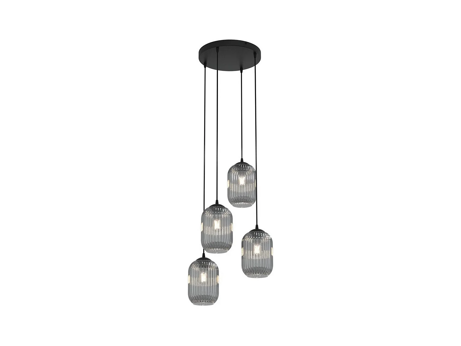Lampada a Sospensione Verdi, Nero, 30x30x140 cm, EPIKASA