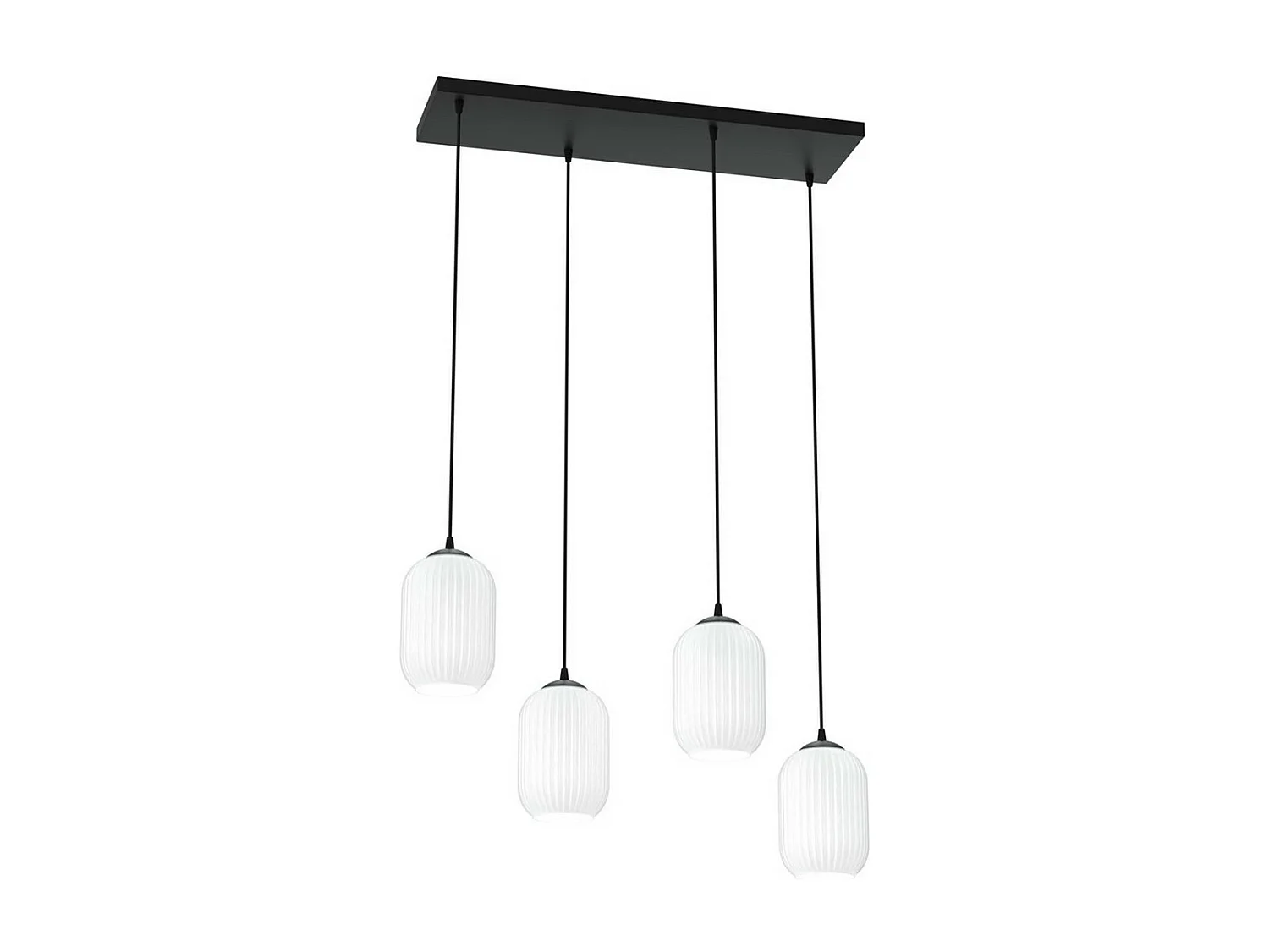 Lampada a Sospensione Verdi 9, Nero, 70x22x140 cm, Seven Design