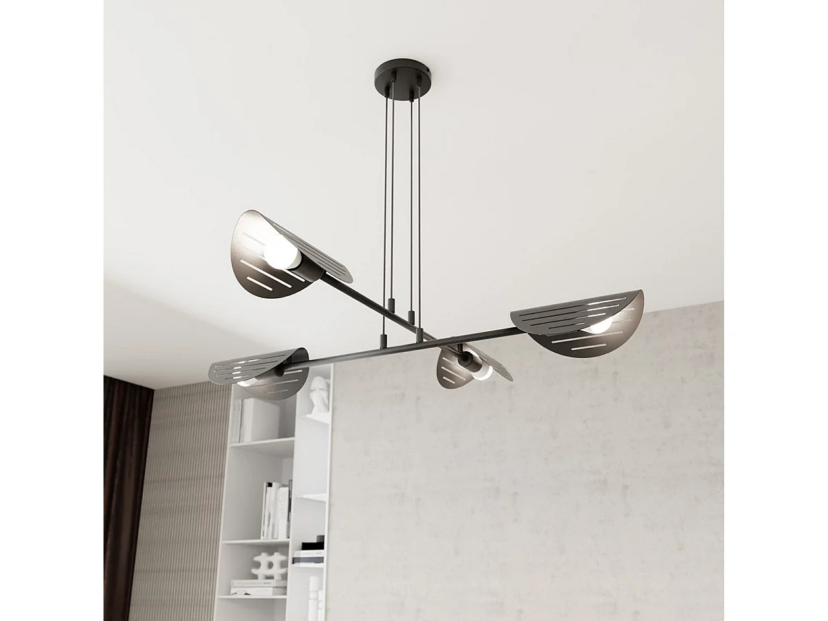 Suspension Saber, Noir, 104x104x120 cm, Seven Design