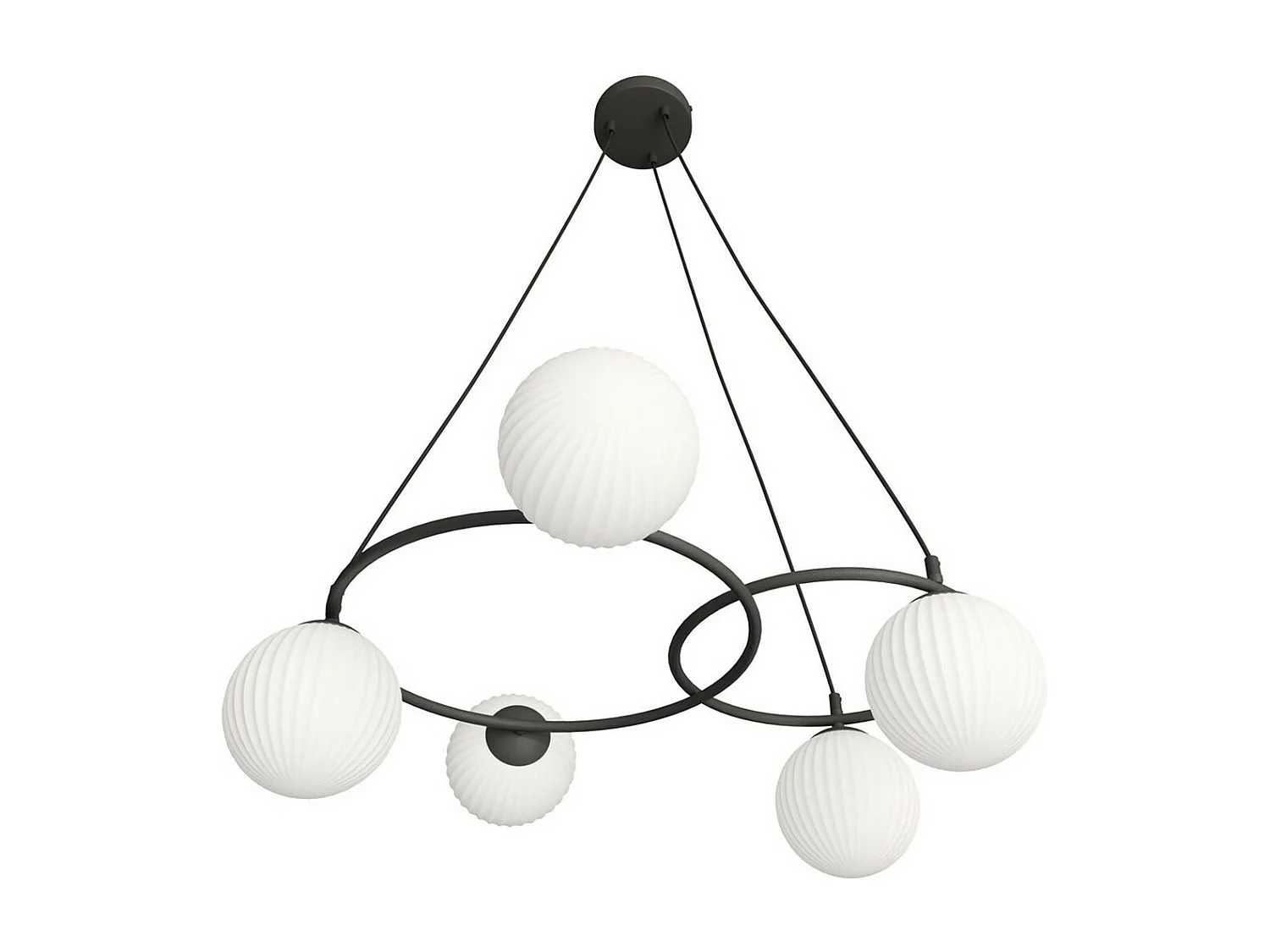 Suspension Libra, Noir, 70x70x140 cm, Seven Design