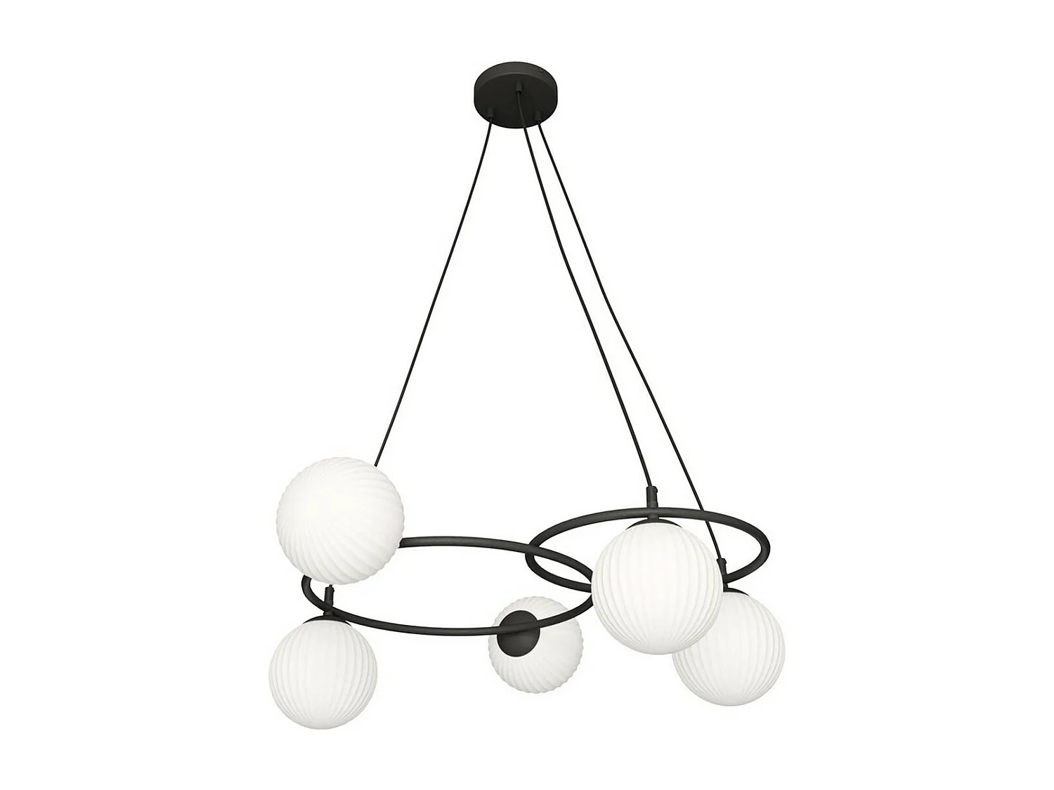 Suspension Libra, Noir, 70x70x140 cm, Seven Design