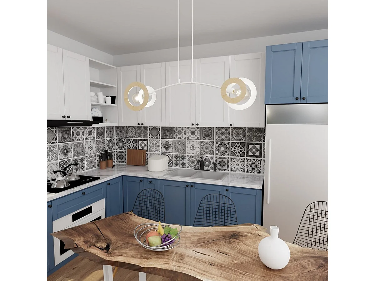 Suspension Skiva, Blanc, 89x14x120 cm, Seven Design