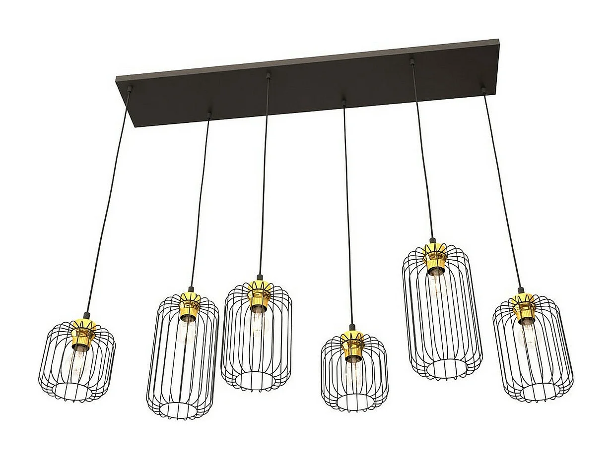 Suspension Vander 9, Noir, 115x22x140 cm, Seven Design