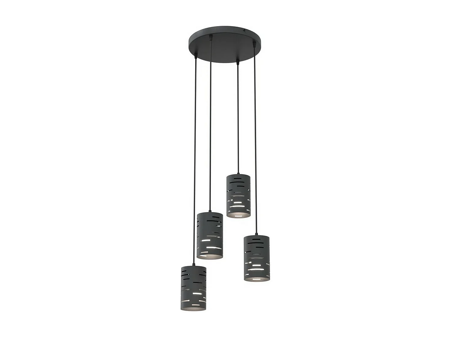 Candeeiro Suspenso Tank, Preto, 36x36x140 cm, Seven Design