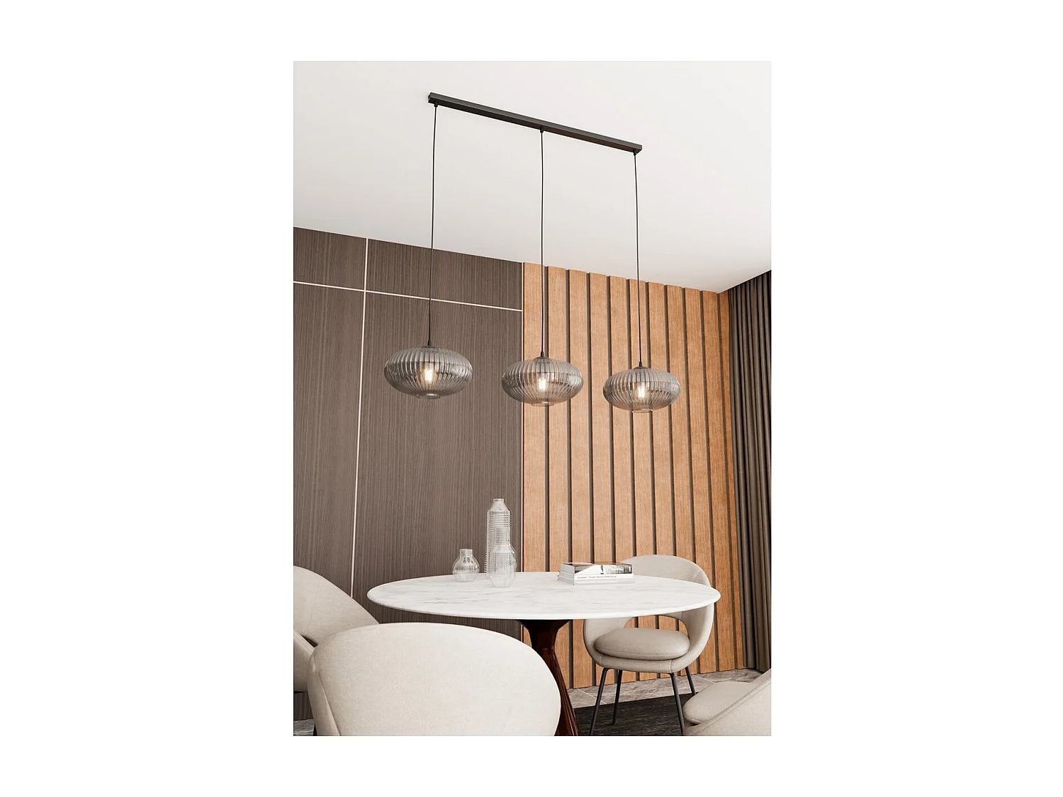 Suspension Coco 6, Noir, 200x200x200 cm, Seven Design